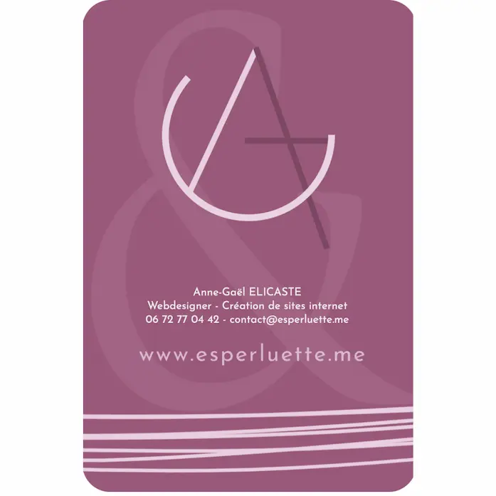 logo Anne-Gael Elicaste webdesigner